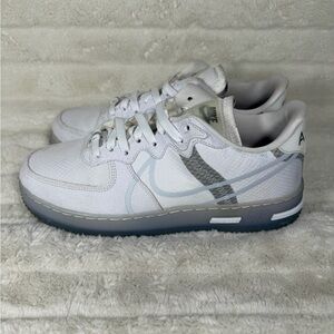 Nike Air Force 1 React QS Shoes White Ice Men’s 11.5 White Light Bone CQ8879-100